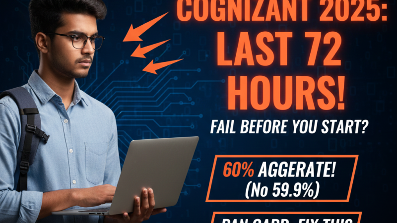 Cognizant GenC 2025 Recruitment: Freshers Hiring, Eligibility, and Application Details for 2025 Engineering Graduates