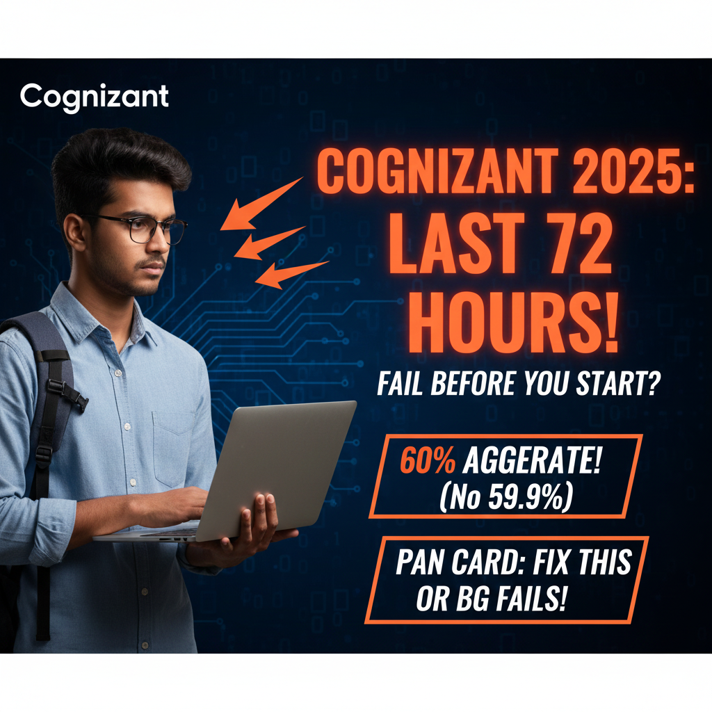 Cognizant GenC 2025 Recruitment: Freshers Hiring, Eligibility, and Application Details for 2025 Engineering Graduates