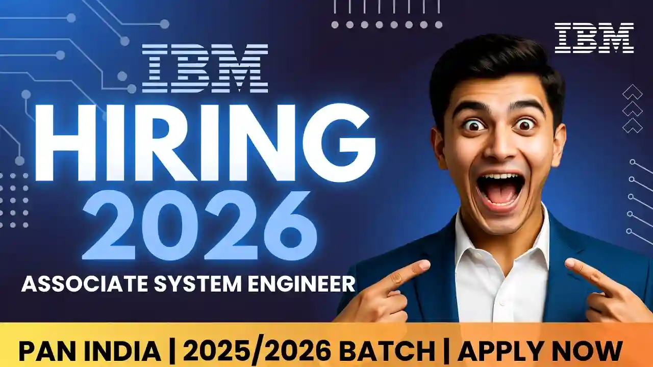 IBM Hiring Associate System Engineer 2026 | Apply for Pan India Locations