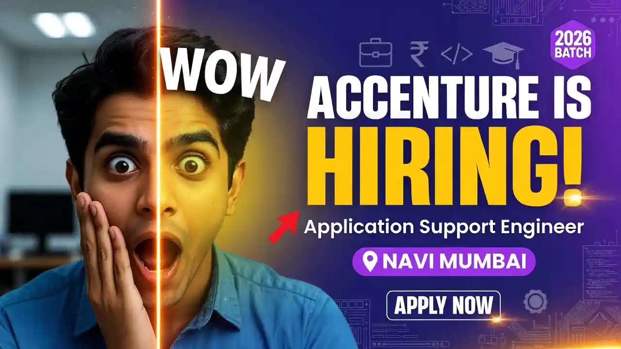 Accenture Hiring Application Support Engineer